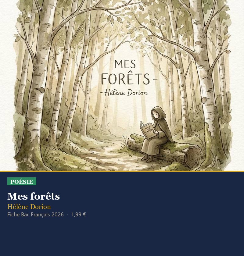 Illustration pour la fiche Bac sur Mes forêts d'Hélène Dorion