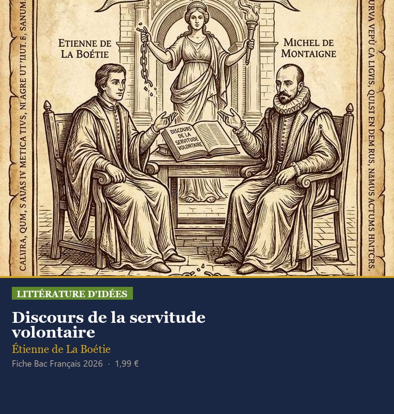 Illustration pour la fiche Bac sur le Discours de la servitude volontaire de La Boétie